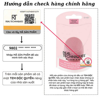 Mút tán nền RT REAL TECHNIQUES MIRACLE FINISH SPONGE