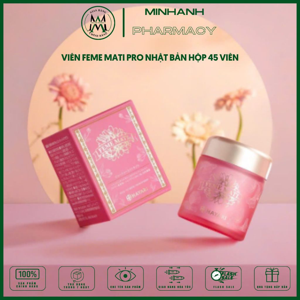 Viên uống Men phụ khoa làm se khít FEME MATI Nhật Bản