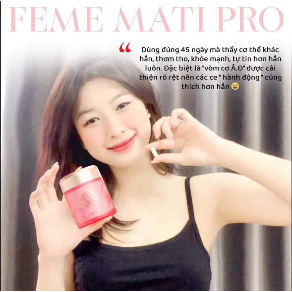 Viên uống Men phụ khoa làm se khít FEME MATI Nhật Bản
