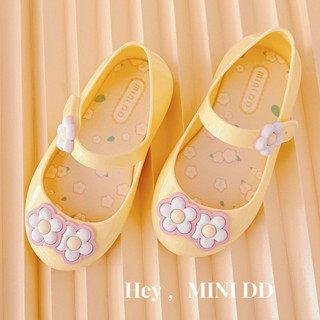  Giày nơ chuẩn nhựa thơm hoa nhí hãng MINI DD siêu xinh cho bé gái màu mới 2025   sẵn   