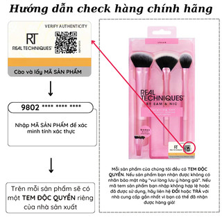 Bộ Cọ Tạo Khối Và Highlight RT REAL TECHNIQUES Sculpting Set