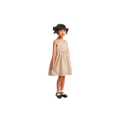 làminapparel KID - CONTRAST POLKA DOT CAMI DRESS