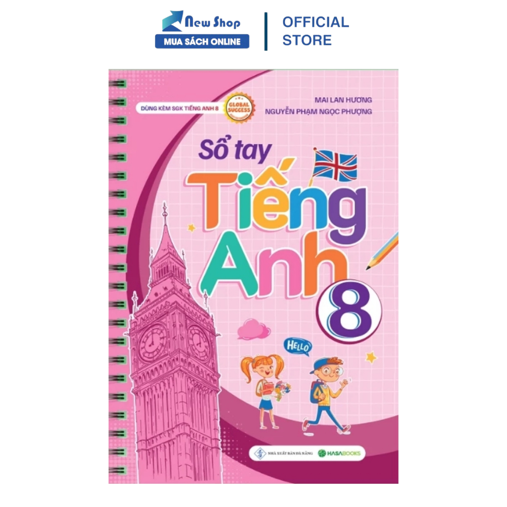 Sách - Sổ Tay Tiếng Anh 8 (Dùng Kèm SGK Tiếng Anh 8 Global Success) (HASA)