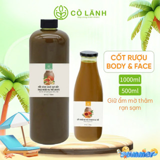 Combo Cốt Hạ Thổ Dưỡng Mặt Và Body Cho Mẹ Sau Sinh Cỏ Lành 1,5 Lít