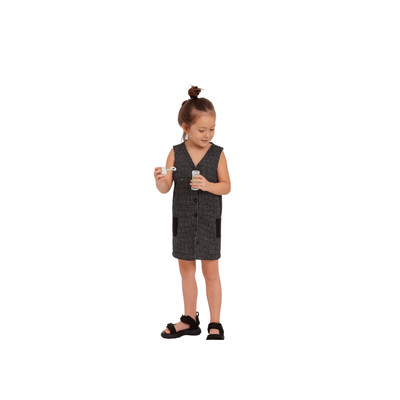 làminapparel KID - BOBA DRESS WITH CONTRAST POCKET