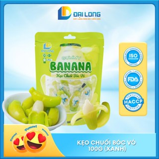 [TÚI 100G] Kẹo Dẻo Chuối Bóc Vỏ ĐẠI LONG thơm ngon khó cưỡng