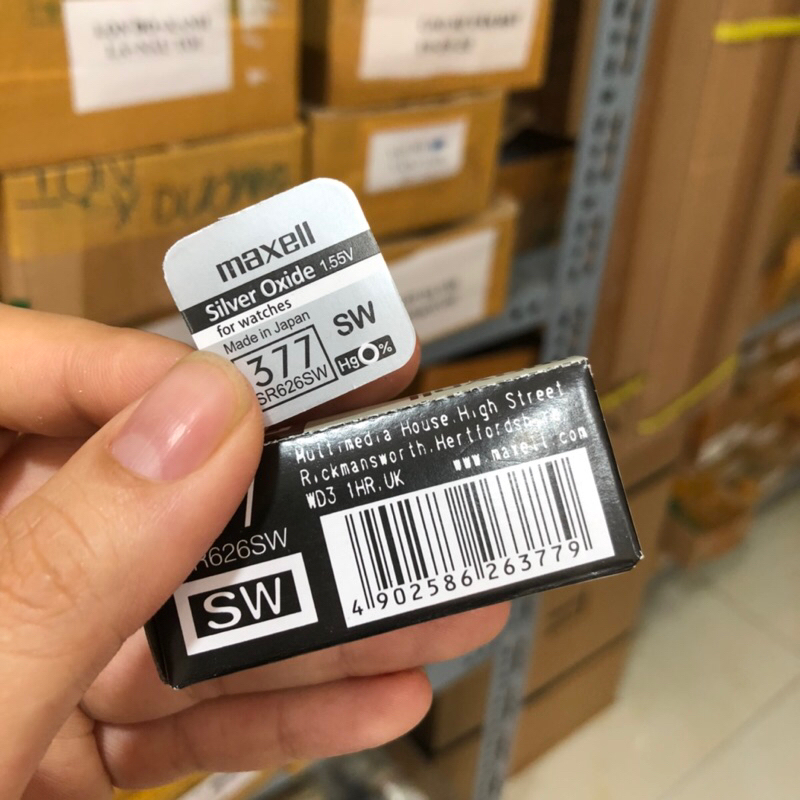 Viên pin đồng hồ Maxell 626 chuyên thay pin đồng hồ đeo tay, điều khiển các loại - SR626SW - 364