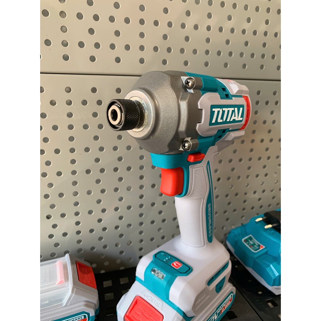 20V Máy siết vít 285Nm dùng pin Total TIRLI2028/ full bộ đầy đủ 2 pin 2ah và sạc