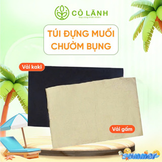 Túi Đựng Muối Chườm Bụng Cỏ Lành Vải Gấm & Vải Kaki