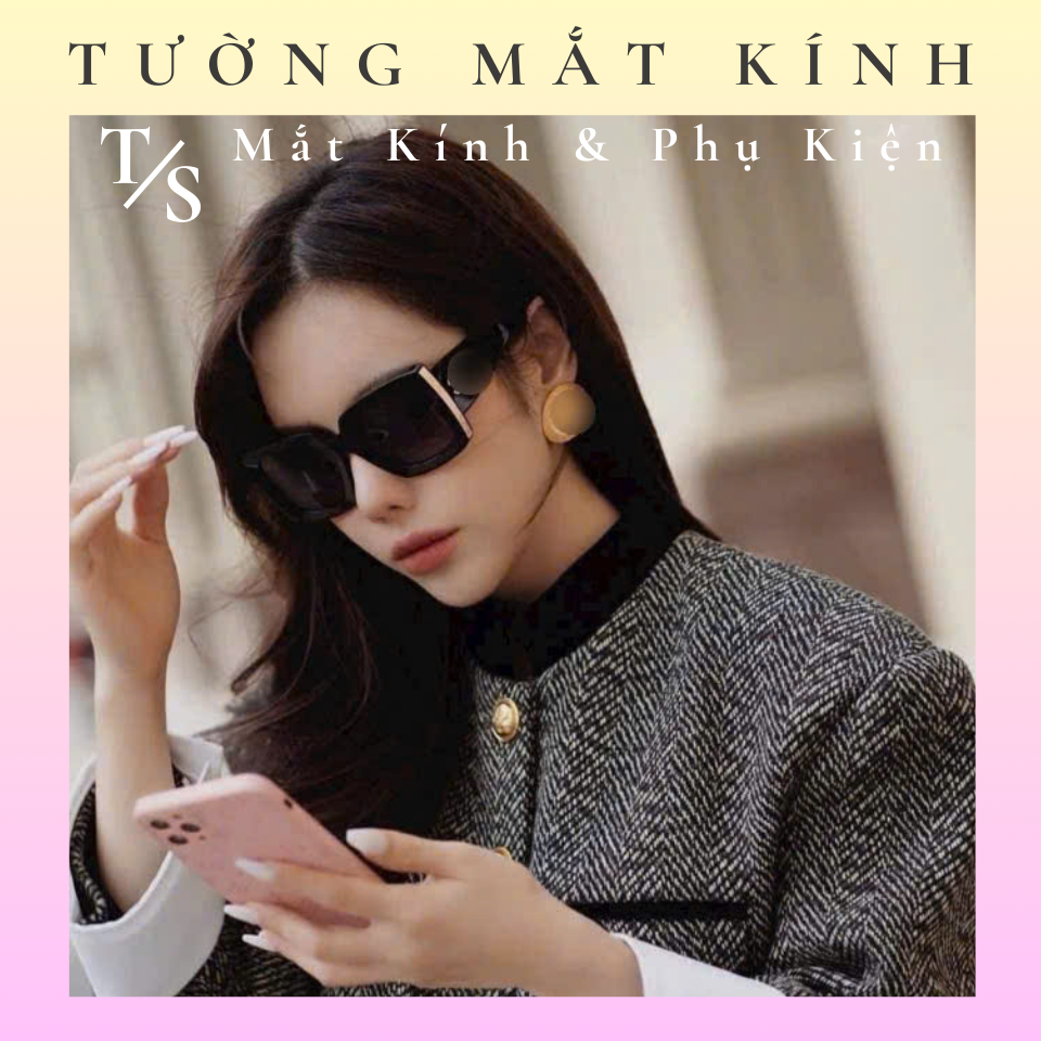 K04 Kính Mát Nữ Form Vuông Lớn Siêu Sang