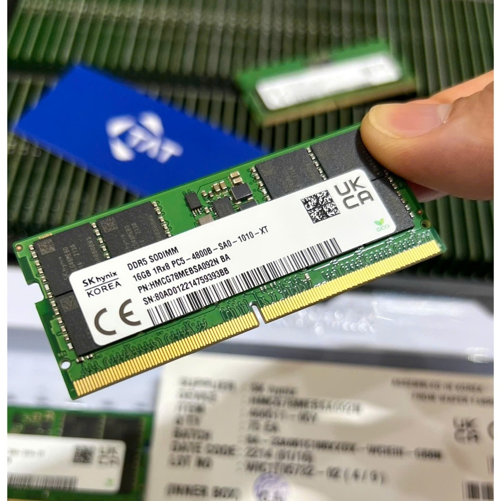 Ram Laptop DDR5 16GB 4800MHz SK Hynix - Bảo hành mặc định 36 tháng