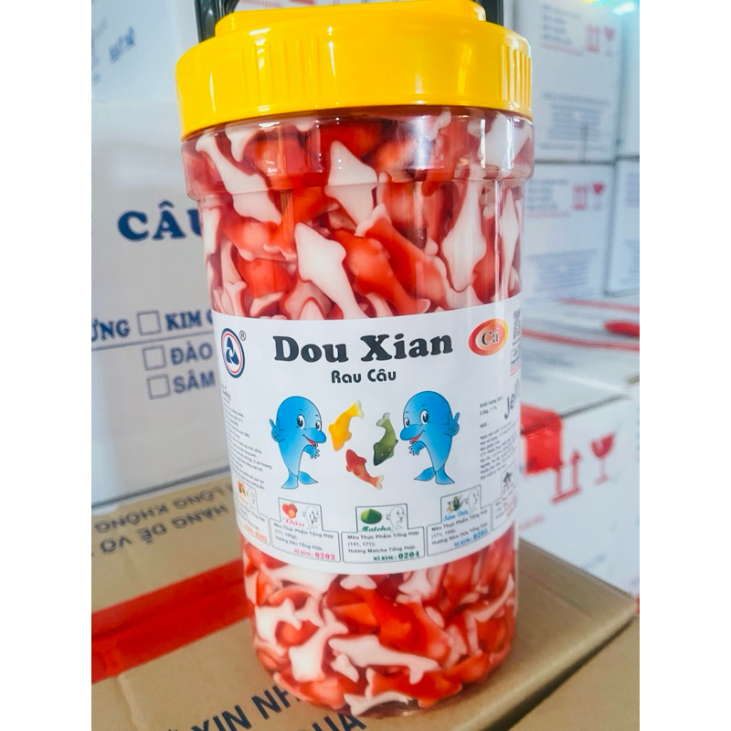 Thạch Cá dâu 2kg5 dowxi