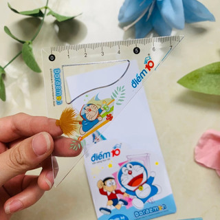 Thước Bộ Điểm 10, Bộ Thước 4 Món Hình Doraemon TP-SR09/DO Thiên Long