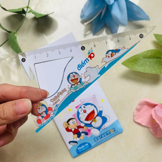 Thước Bộ Điểm 10, Bộ Thước 4 Món Hình Doraemon TP-SR09/DO Thiên Long