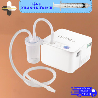 Máy Xông Mũi Họng Và Hút Dịch Mũi NOVA AIR Hàng Chính Hãng - TẶNG XILANH RỬA MŨI