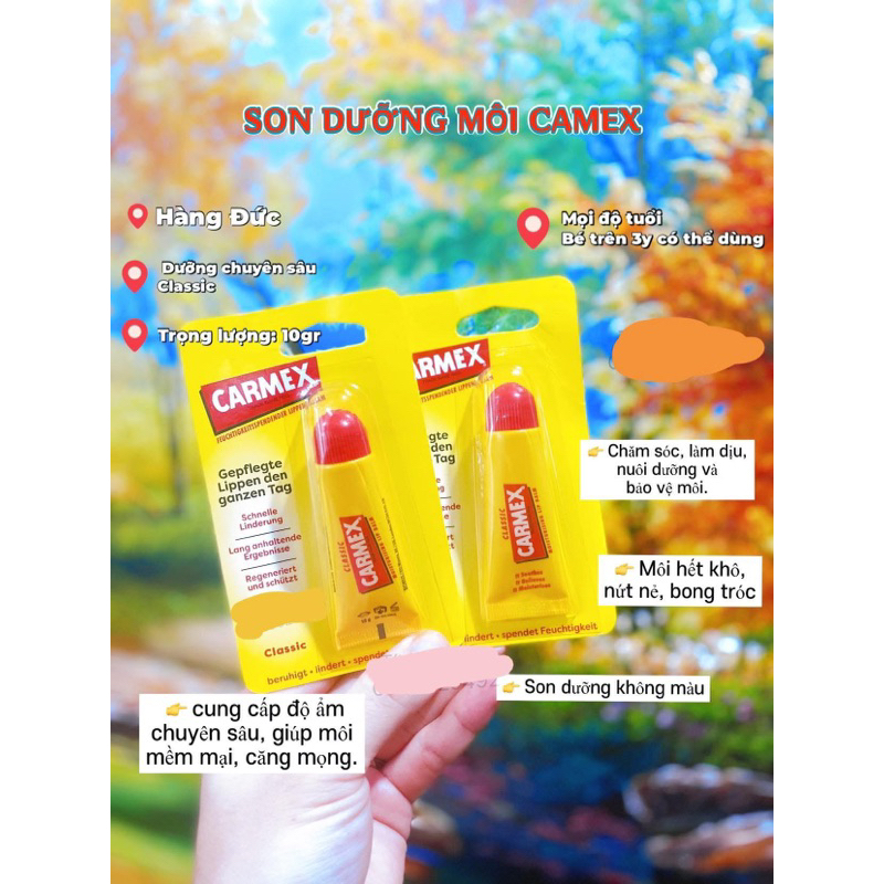 Son dưỡng môi Carmex của đức