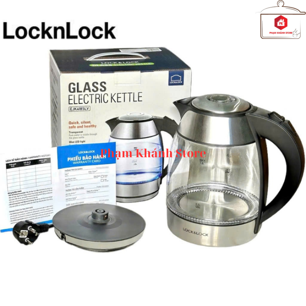 Ấm Siêu Tốc Thủy Tinh Lock&Lock