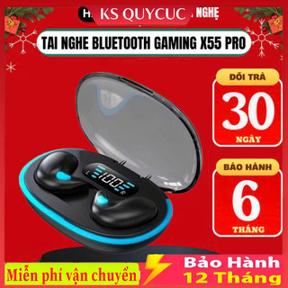 Tai Nghe Không Dây X55 / F9 / M10 / KY8 PRO Bluetooth Màn Hình LED Tai Nghe Tích Hợp Mic , Khử Tiếng Ồn..