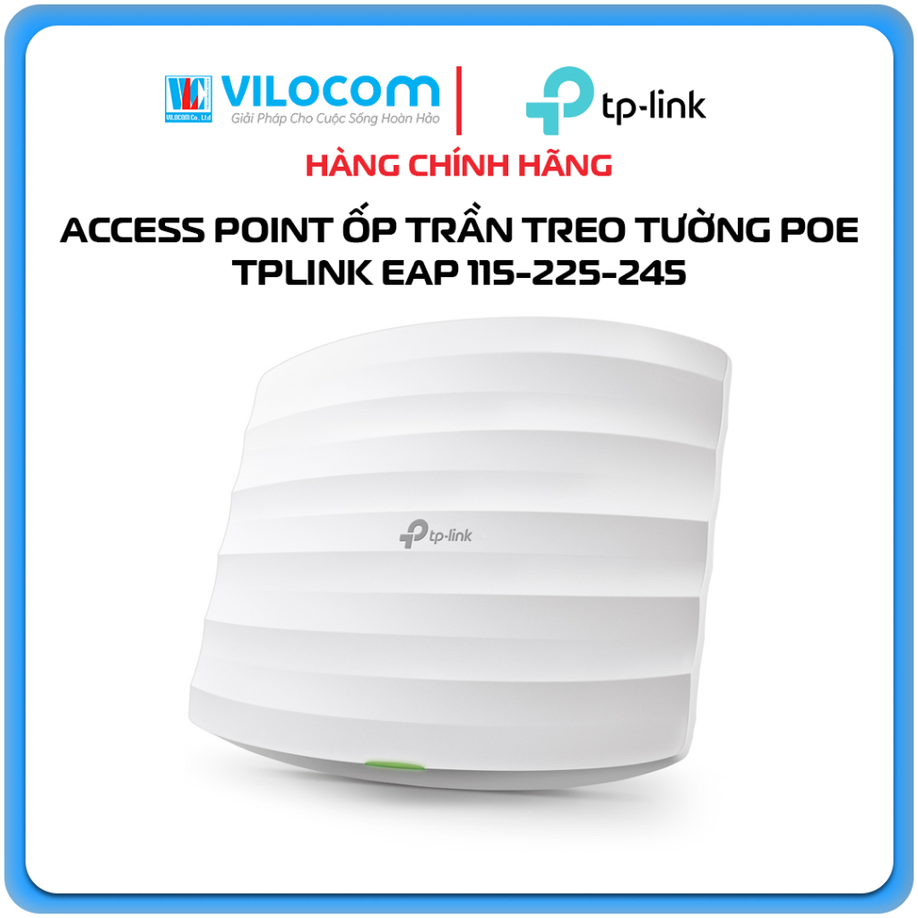Access Point WiFi EAP245 EPA115 Tp-Link Gắn Trần Gigabit AC1750 MU-MIMO - Hàng Chính Hãng