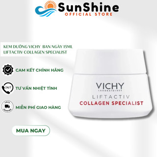  Kem Dưỡng Vichy  Liftactiv Collagen Specialist Ngừa Lão Hóa Săn Chắc Da Ban Ngày 15ml 