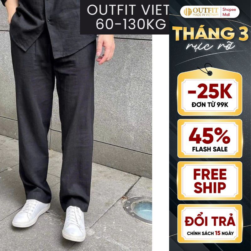 [Bigsize 130kg] Quần dài đũi nam Outfit - OQVD25001