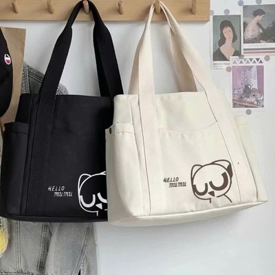 Túi xách vải canvas thời trang size lớn để được laptop HARAS