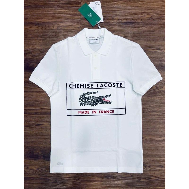 POLO Lacoste Nam Made in France Regular fit Chính Hãng