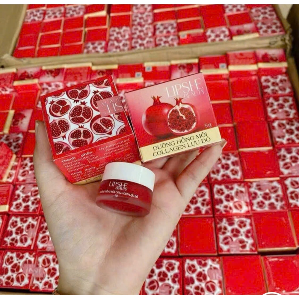 Son Dưỡng Hồng Môi Lựu Đỏ Collagen Lipshe