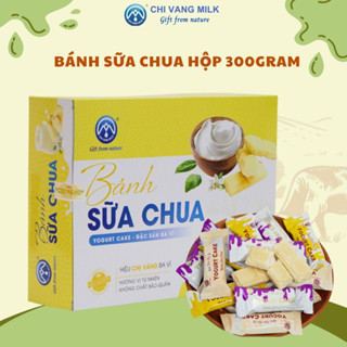 Bánh sữa chua ba vì món quà ngọt ngào từ thiên nhiên hộp 300g Chị Vàng Milk