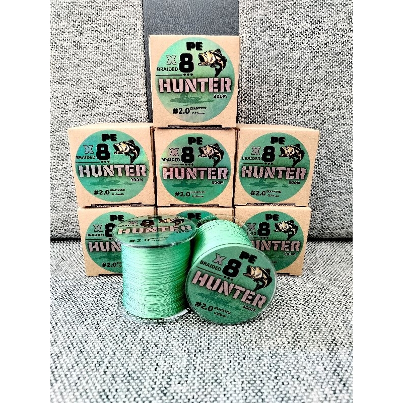 Dây PE Hunter (x8) Siêu bạo lực.300m và 120m.