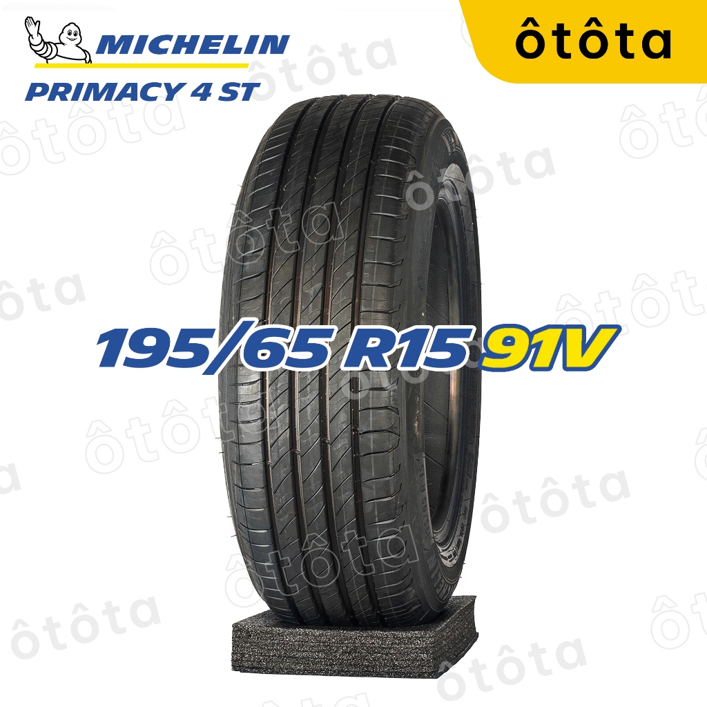 Lốp ô tô Michelin 195/65 R15 91V Primacy 4 ST – Chính Hãng BH 6 năm (195/65R15, 195 65 R15)
