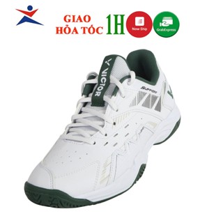 giày cầu lông victor P8500 CLS AG mẫu mới màu trắng xanh lá phù hợp cho cả nam và nữ bảo hành 12 tháng êm chân
