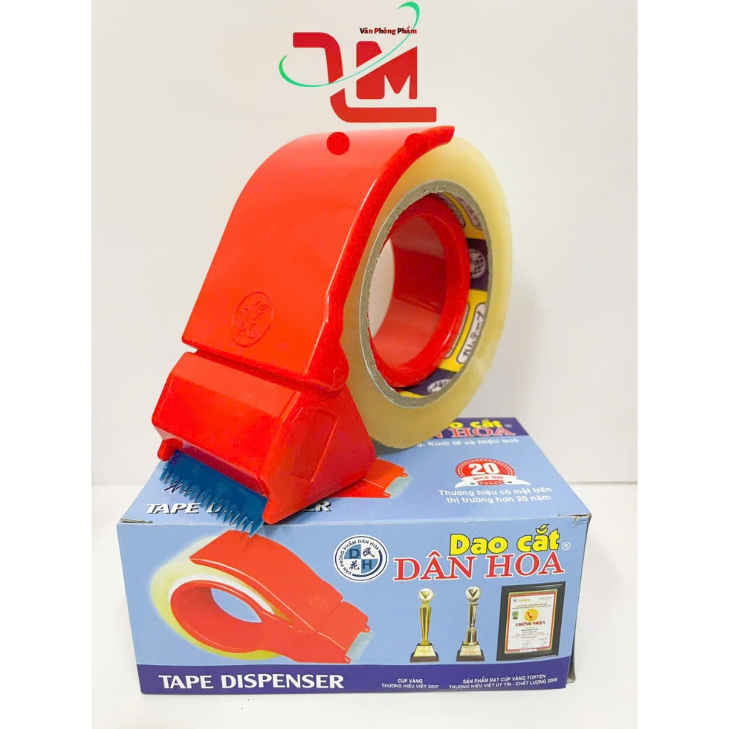 Dao Cắt Băng Keo Nhựa Dân Hoa Khổ 4cm, 5cm-100yards,200yards-Dao Cắt Dùng Để Đóng Hàng, Kéo Keo Dạng