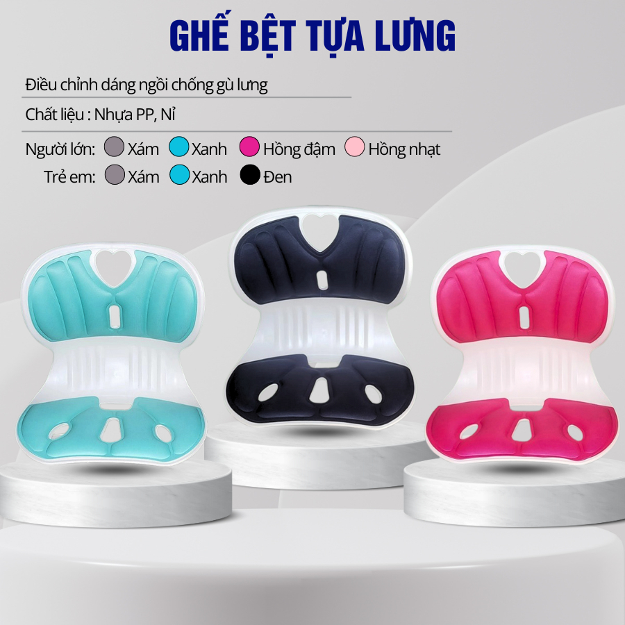 Ghế Công Thái Học Chỉnh Dáng Ngồi Chống Gù Lưng, Ghế Tựa Lưng Ngồi Bệt, Ghế Bệt Tựa Lưng Cho Nam Nữ, Trẻ Em CTH-01