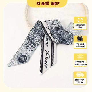 Khăn Buộc Túi, Khăn Quấn Túi xách Đa Năng, Thiết Kế Khăn Lụa Thời Trang BÍ NGÔ