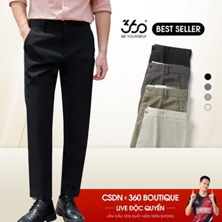 Quần âu nam cạp 3 lớp 360Boutique quần tây dài Hàn Quốc form slimcrop vải dày chống nhăn-QACOL420