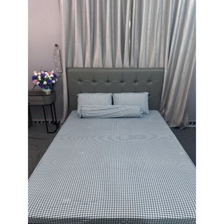 Bộ Ga Giường (4 món) Thun Lạnh Silk Cao Cấp Chấm Bi