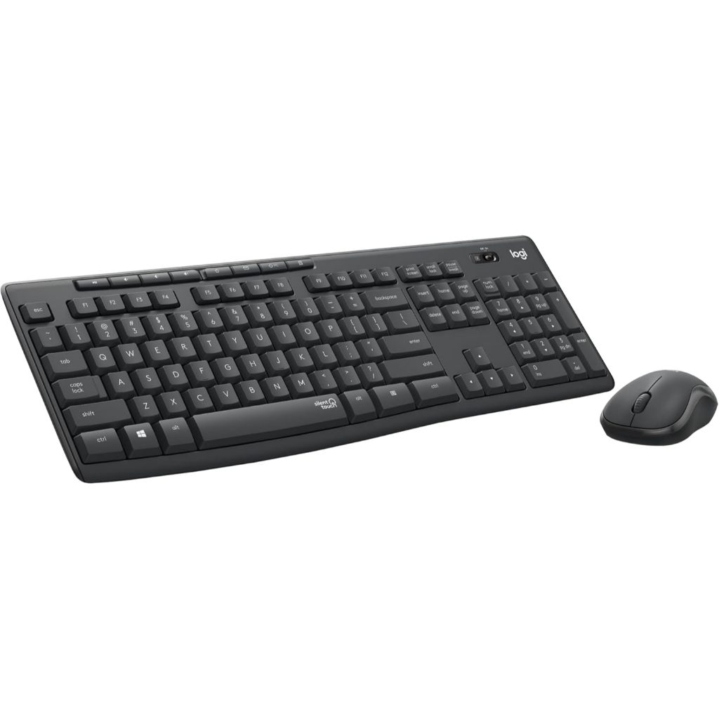 Combo Bàn phím và chuột không dây Logitech MK295 Silent - Giảm ồn, có phím số, bền bỉ