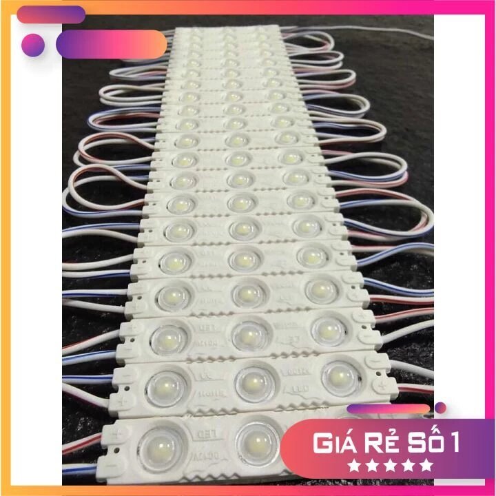 Thanh Led Hắt 3 Bóng Dùng Điện 12V 6113 Mặt Nhựa Chip 2835 (1 dây 20 bóng),Led Cụm 12V