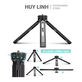 Tripod mini Andoer AHL169 full kim loại gấp gọn thông minh đầu chuyển 1/4 inch tải 5kg Webcam, Camera, DSLR. Máy chiếu