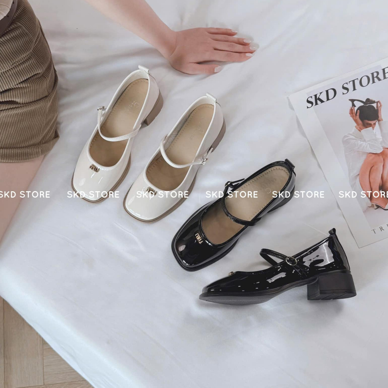 Giày nữ SKD STORE mery jane miu 4cm S998-5