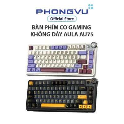 Bàn Phím Cơ Gaming không dây AULA AU75 (Mạch xuôi/Star Vector Switch) - Bảo hành 24 tháng