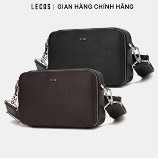 Túi xách đeo chéo nam cao cấp da thật LECOS - LT18