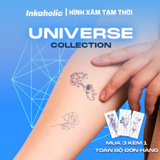 [UNIVERSE COLLECTION] Hình xăm dán tạm thời Inkaholic 15 ngày, xăm trong 1 phút, chống nước 100%