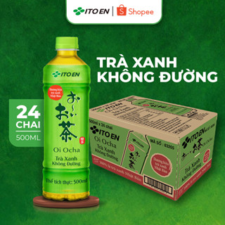 Oi Ocha - Trà Xanh Không Đường (500mL x 8 chai/24 chai)