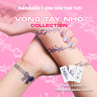   Wristband Collection   Hình xăm dán tạm thời 15 ngày Inkaholic xăm giả đẹp & ngầu y xăm thật chống nước 