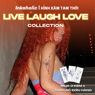 [Inkaholic x Hoa Xù Live Laugh Love Collection] Hình xăm tạm thời Inkaholic 15 ngày, đẹp và ngầu, chống nước