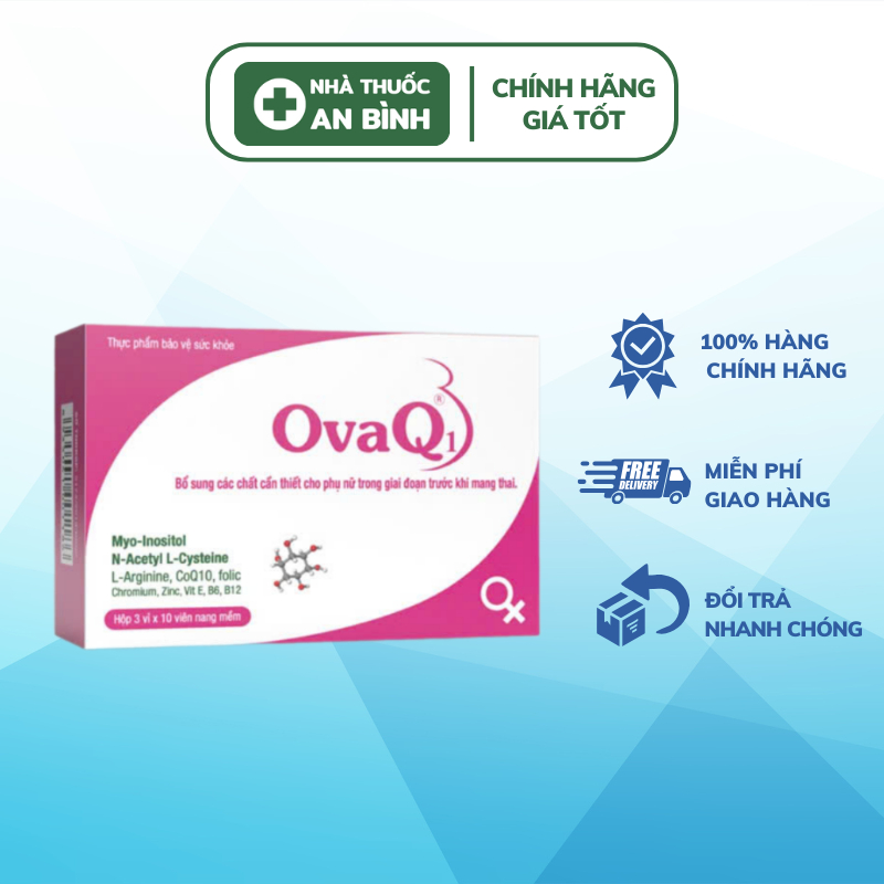 OvaQ1 giúp bổ sung các chất cần thiết cho mẹ chuẩn bị mang thai