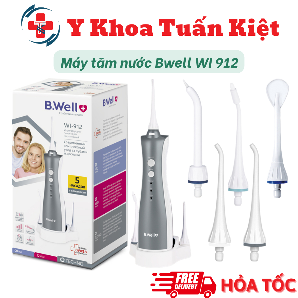 ✅ Máy tăm nước Bwell WI 912 - Thụy Sỹ bảo hành 2 năm