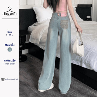 Quần Jean Nữ Ống Rộng, Quần Bò Nữ Ống Xuông Hàng Loại 1 KT58